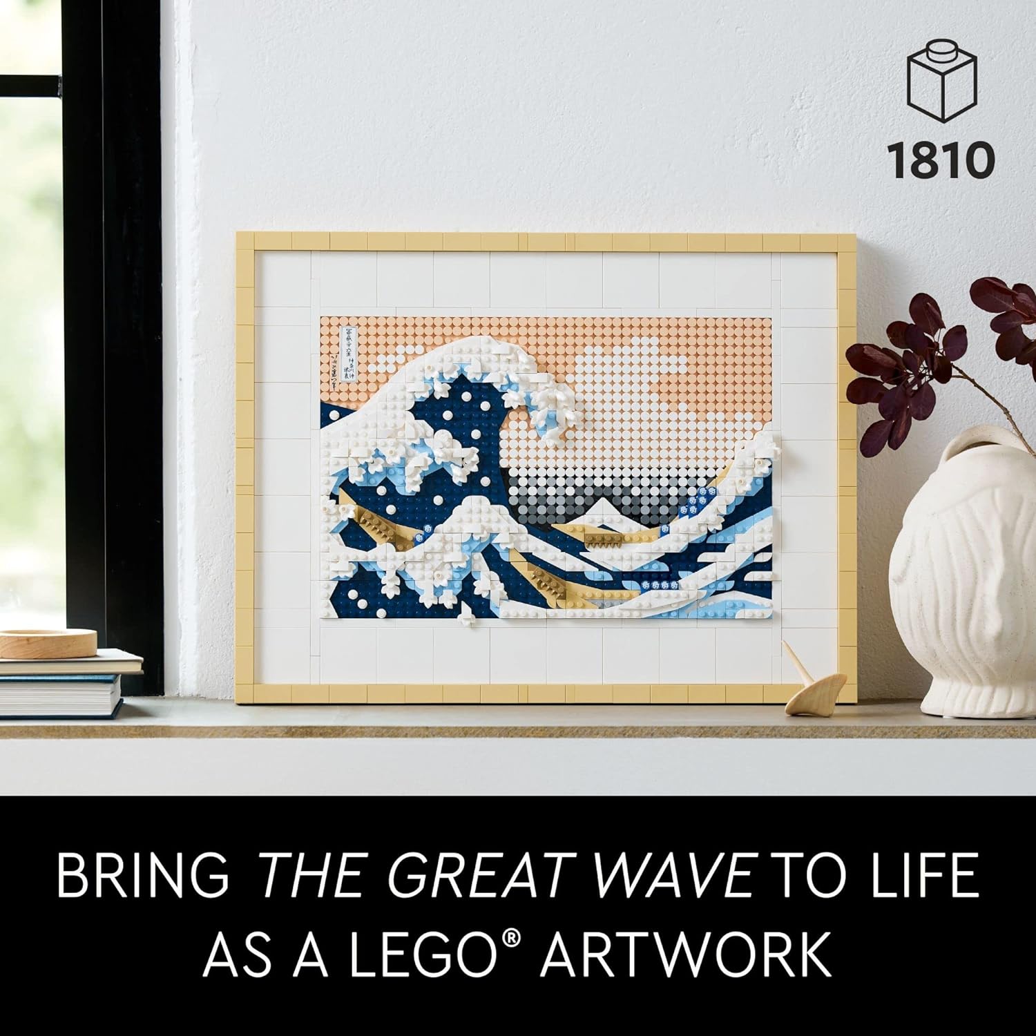 LEGO Art Hokusai – The Great Wave 31208, 3D Japanese Wall Art